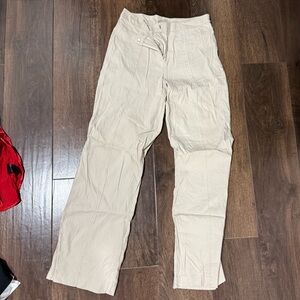 Light Tan Women’s Wide Leg Pants